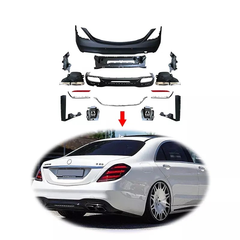 W222 S63 AMG front and rear bumpers