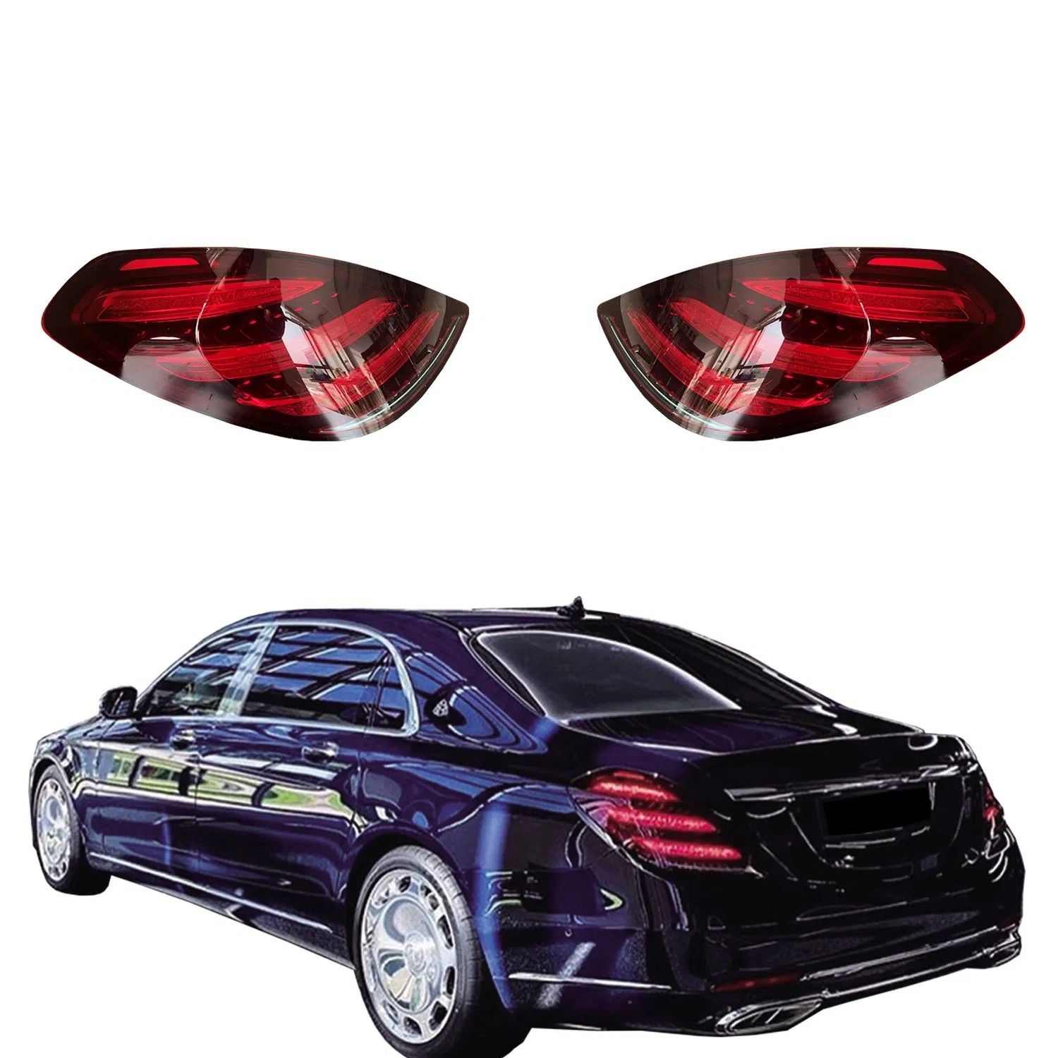 Maybach style LED taillights for W222