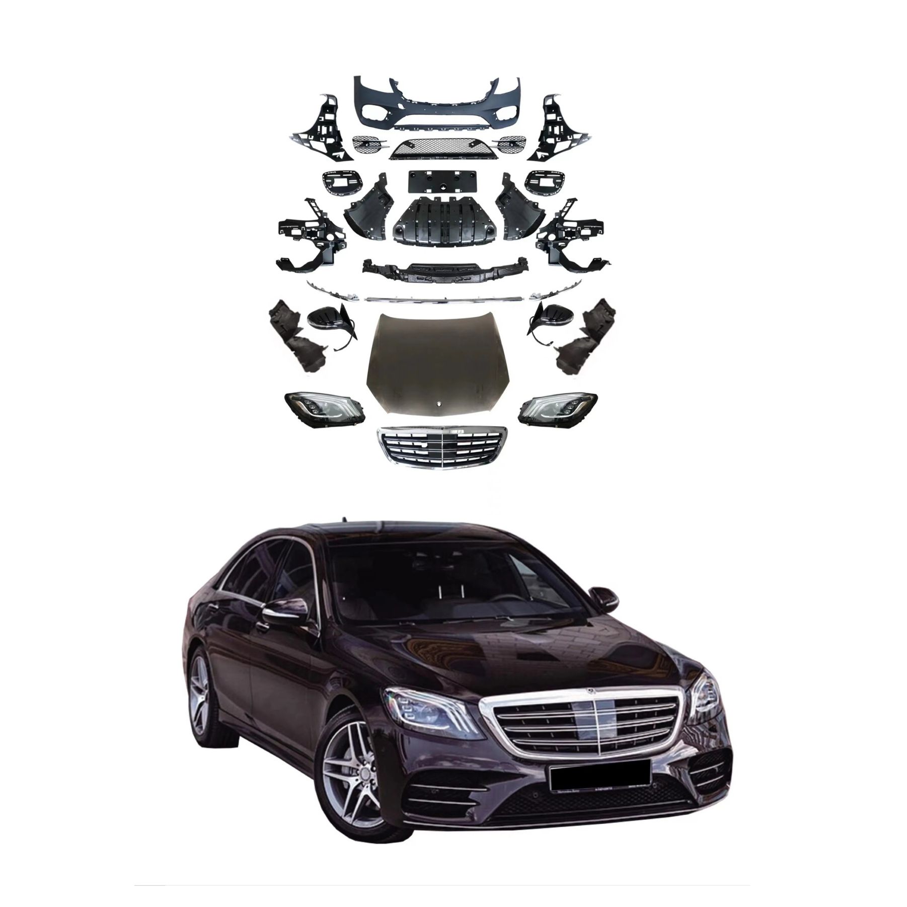 Mercedes W221 S450 body kit